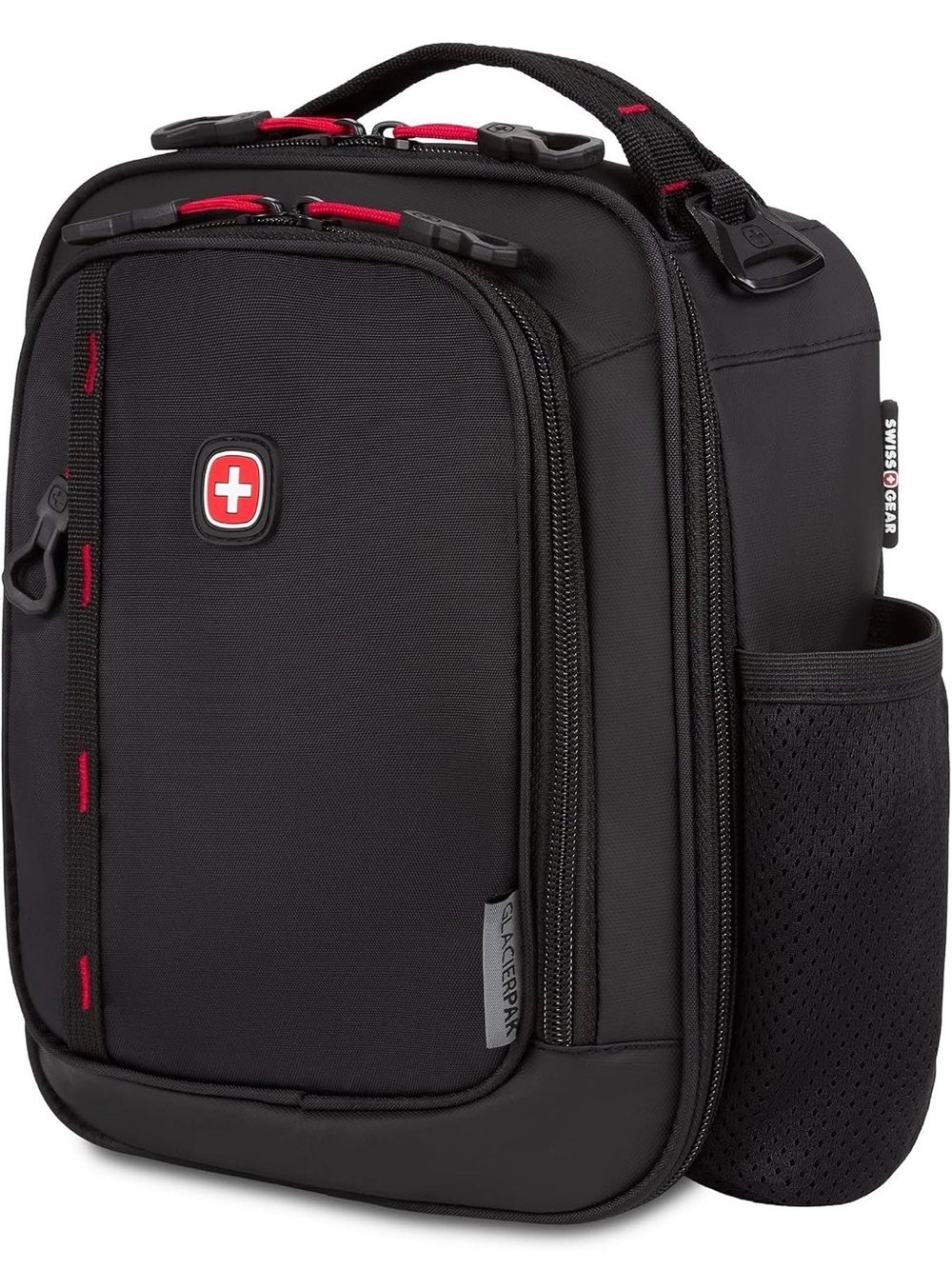 SwissGear 3999 Insulated Lunch Bag, Black/Red